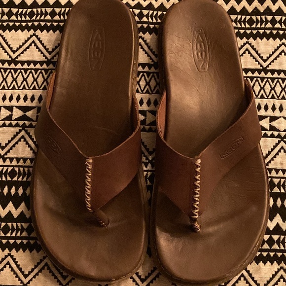 Keen Brown Leather Sandals - Picture 2 of 4